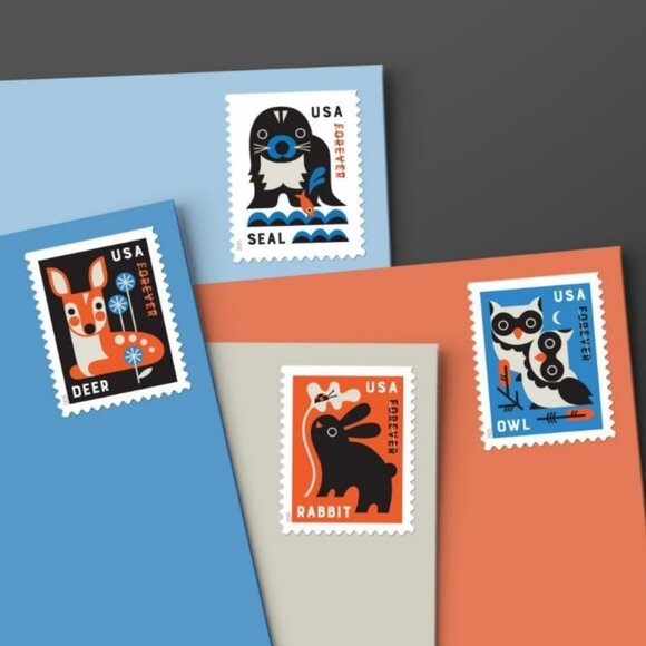 Baby Wild Animals 2025  Forever Postage Stamps--1000 Stamps - Picture 2 of 6